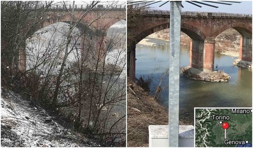 La visuale della webcam, prima e dopo l'intervento dei Forestali della Regione Piemonte