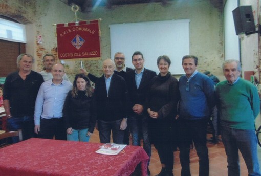 Il direttivo della sezione Avis di Costigliole Saluzzo