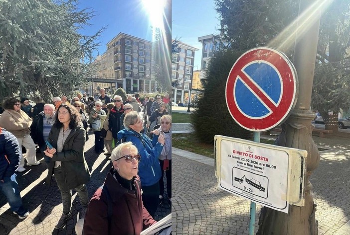 L'iniziativa per salvare i cedri di piazza Europa della scorsa settimana e i divieti di sosta collocati nell'area