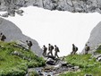 Movimento di un nucleo per il supporto aereo in ambiente montano durante l'esercitazione