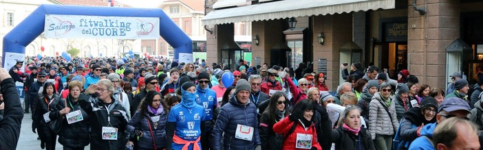 Saluzzo, domenica 18 gennaio, il Fitwalking del cuore