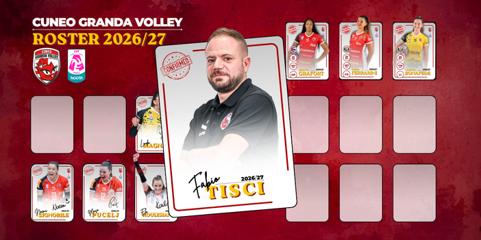 PALLAVOLO / Cuneo Granda Volley e Fabio Tisci ancora insieme: coraggio e continuità per la panchina delle Gatte PALLAVOLO / Cuneo Granda Volley e Fabio Tisci ancora insieme: coraggio e continuità per la panchina delle Gatte