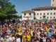 La folla entusiasta attende l'arrivo del Giro