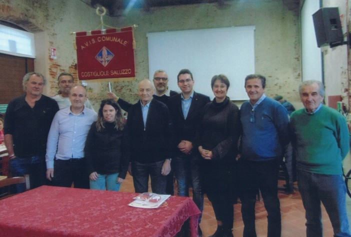 Il direttivo della sezione Avis di Costigliole Saluzzo