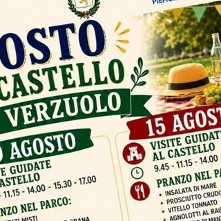 Il castello di Verzuolo “Aperto per ferie”: Domenica 9 e sabato 15 agosto cultura, sapori e intrattenimento