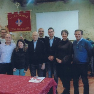 Il direttivo della sezione Avis di Costigliole Saluzzo