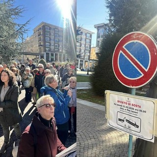 L'iniziativa per salvare i cedri di piazza Europa della scorsa settimana e i divieti di sosta collocati nell'area