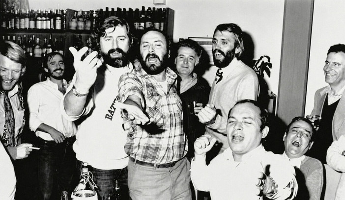 Francesco Guccini, Carlo Petrini e Azio Citi in un immagine ormai celebre Francesco Guccini, Carlo Petrini e Azio Citi in un immagine ormai celebre