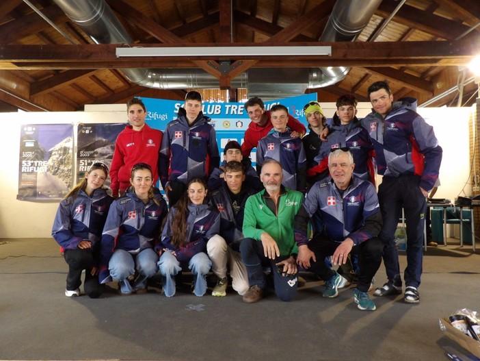 Il gruppo AOC alla Coppa Italia di Mondolè Ski Raid