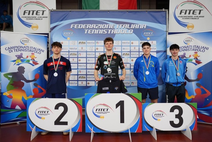 TENNISTAVOLO / Giacomo Izzo ancora Campione Italiano U19: è il quarto titolo in singolare TENNISTAVOLO / Giacomo Izzo ancora Campione Italiano U19: è il quarto titolo in singolare