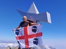 Giuseppe Mei sul Viso Mozzo con la bandiera della Sardegna Giuseppe Mei sul Viso Mozzo con la bandiera della Sardegna