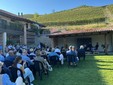 Nelle foto alcuni momenti dell'evento tenuto ieri nella cantina di Serralunga d'Alba