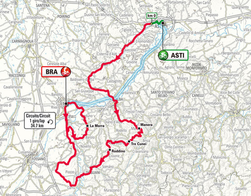 Gran Piemonte, giovedì 8 ottobre modifiche alla viabilità ad Alba per il passaggio della gara ciclistica Gran Piemonte, giovedì 8 ottobre modifiche alla viabilità ad Alba per il passaggio della gara ciclistica