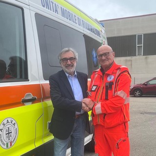 Roberto Giachino con l'ex presidente dell'Asava Franco Sampò
