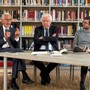 Beppe Ghisolfi con l'avvocato Ponzio e il sindaco Gatto