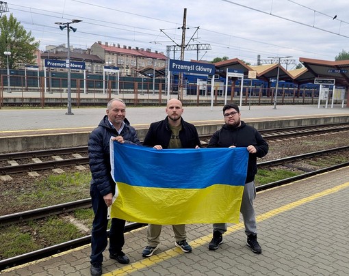 La delegazione di Azione guidata dal Segretario provinciale Giacomo Prandi in Ucraina