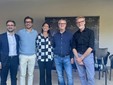 Nelle foto alcuni momenti dell'evento tenuto ieri nella cantina di Serralunga d'Alba