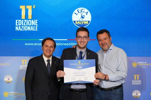 Gabriele Giletta tra Armando Siri e Matteo Salvini Gabriele Giletta tra Armando Siri e Matteo Salvini