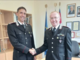 A sinistra il Colonnello Stefano Gerbaldo, a destra il nuovo comandante di Cuneo Tenente Colonnello Luca Stella