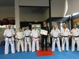 Saluzzo, consegna del conferimento della cintura nera n. 1 di Karate Honoris causa al Luogotenente Fabrizio Giordano