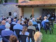 Nelle foto alcuni momenti dell'evento tenuto ieri nella cantina di Serralunga d'Alba