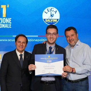 Gabriele Giletta tra Armando Siri e Matteo Salvini Gabriele Giletta tra Armando Siri e Matteo Salvini