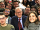 Beppe Ghisolfi insieme agli studenti del liceo scientifico di Avellino la scorsa settimana