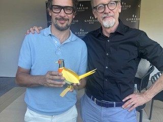 Nelle foto alcuni momenti dell'evento tenuto ieri nella cantina di Serralunga d'Alba