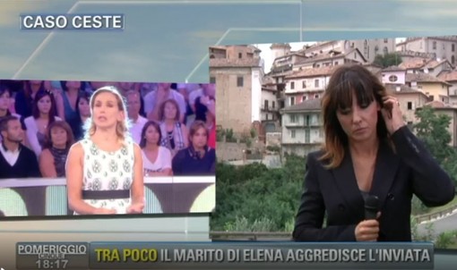 La giornalista di &quot;Pomeriggio Cinque&quot; Laura Magli “aggredita” a Govone dal marito di Elena Ceste
