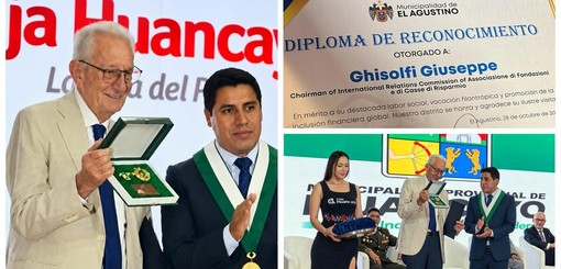 Diplomazia bancaria e finanziaria: Ghisolfi premiato in Perù Diplomazia bancaria e finanziaria: Ghisolfi premiato in Perù