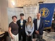 I delegati ai giovani dei Rotary Club Cuneo 1925 e Mondovì: Alberto Pelluttiero e Franca Ghiazza con Riccardo Martinengo Tonelli, Rappresentante Distrettuale Interact, e I delegati ai giovani dei Rotary Club Cuneo 1925 e Mondovì: Alberto Pelluttiero e Franca Ghiazza con Riccardo Martinengo Tonelli, Rappresentante Distrettuale Interact, e