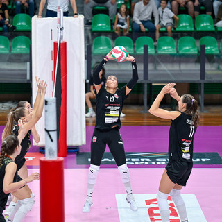 Capitan Signorile in azione durante il 1° Trofeo House Of Volley (foto di Danilo Ninotto)