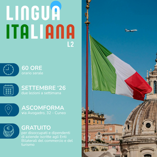 A Cuneo un corso di lingua italiana L2: 60 ore di formazione in orario serale