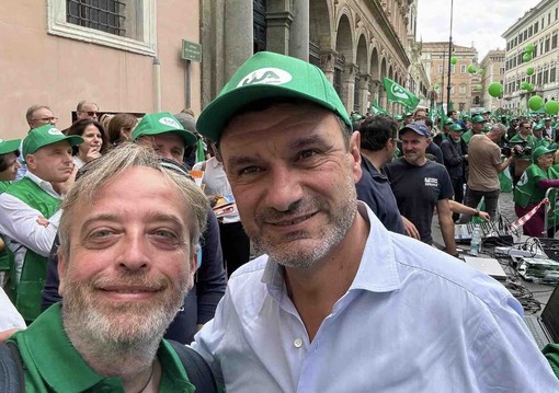 Il direttore provinciale Igor Varrone con il presidente nazionale Cristiano Fini Il direttore provinciale Igor Varrone con il presidente nazionale Cristiano Fini