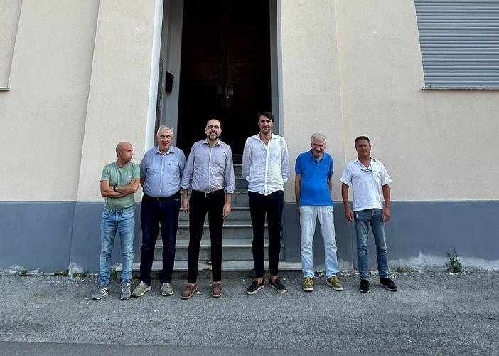 Il presidente Robaldo e il consigliere Danna dopo l'incontro con l'amministrazione comunale di Saliceto Il presidente Robaldo e il consigliere Danna dopo l'incontro con l'amministrazione comunale di Saliceto