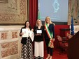 La premiazione a Montecitorio con il sindaco Ivana Casale e le insegnanti Francesca Tunno e Sabina Di Molfetta