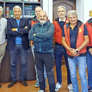 I vertici del Parco del Monviso con una rappresentanza della XIV Delegazione “Monviso” del Corpo Nazionale Soccorso Alpino e Speleologico del Piemonte