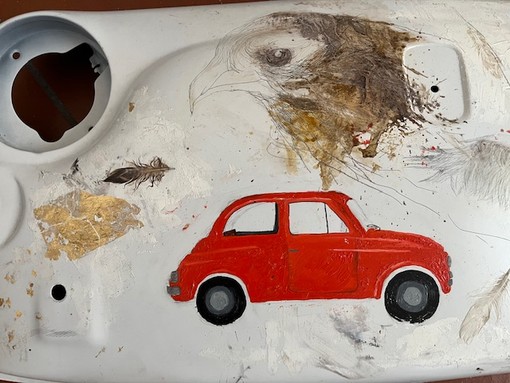 Al Mallé di Dronero la mostra “Autopittura. Quando la Fiat 500 incontra l’arte”