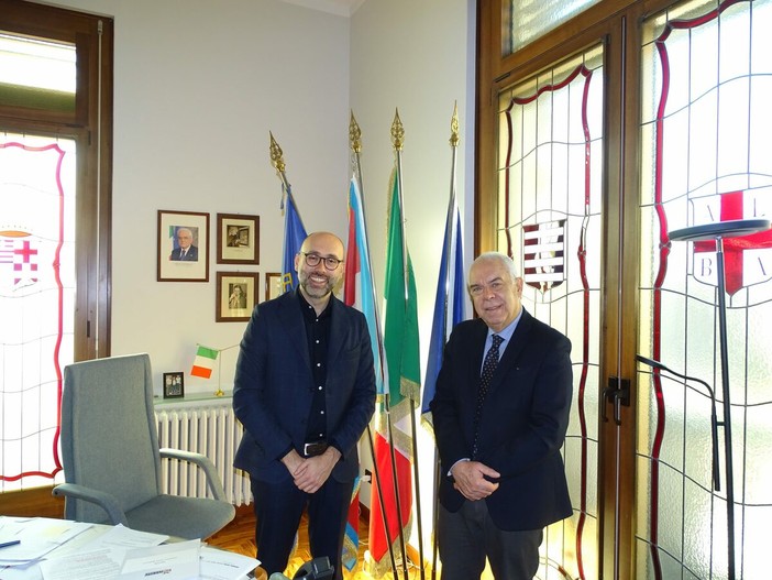 Il presidente della Provincia Luca Robaldo e il presidente del tribunale di Cuneo Mario Amato Il presidente della Provincia Luca Robaldo e il presidente del tribunale di Cuneo Mario Amato
