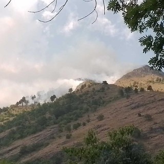 Il vasto incendio che sta interessando la zona Il vasto incendio che sta interessando la zona
