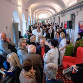 L'inaugurazione della mostra all'ospedale di Savigliano