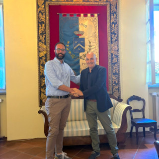 Il sindaco Baudino con Erbì