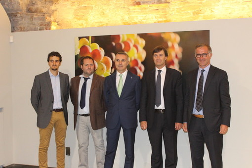 Da sinistra: Alessio Lazzari, Stefano Massaglia, Massimo Oberto, Giorgio Novello, Daniele Manzone
