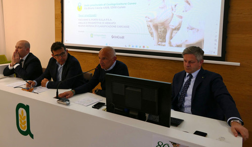 L’incontro in Confagricoltura a Cuneo con il presidente della FNP Suinicola, Rudy Milani, di qualche settimana fa