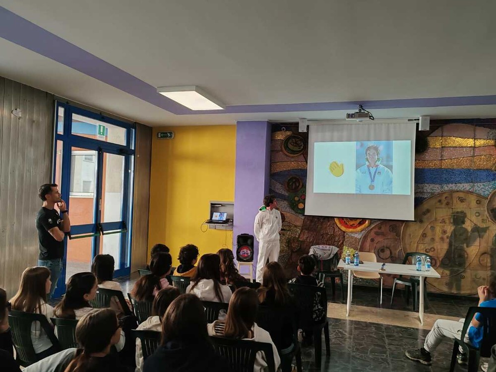 Scuola Media D’Azeglio di Cuneo, incontro con i protagonisti olimpici del territorio
