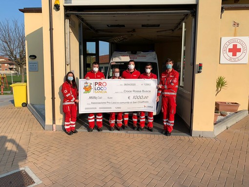 Tarantasca, la Pro Loco di San Chiaffredo dona mille euro alla Croce Rossa di Busca