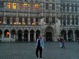 Federica nella Grand Place di Bruxelles