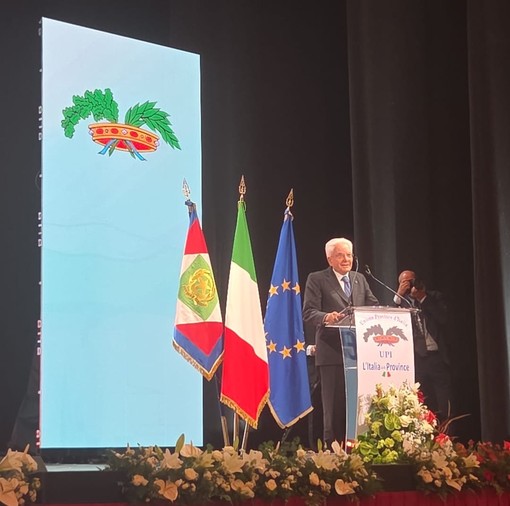 Il presidente della Repubblica Sergio Mattarella alla 39ª Assemblea nazionale delle Province italiane Il presidente della Repubblica Sergio Mattarella alla 39ª Assemblea nazionale delle Province italiane
