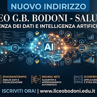 Saluzzo, al liceo Bodoni il nuovo indirizzo "Scienze dei Dati e Intelligenza Artificiale"