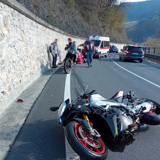 Incidente sulla SS 28: gravi due motociclisti [VIDEO]